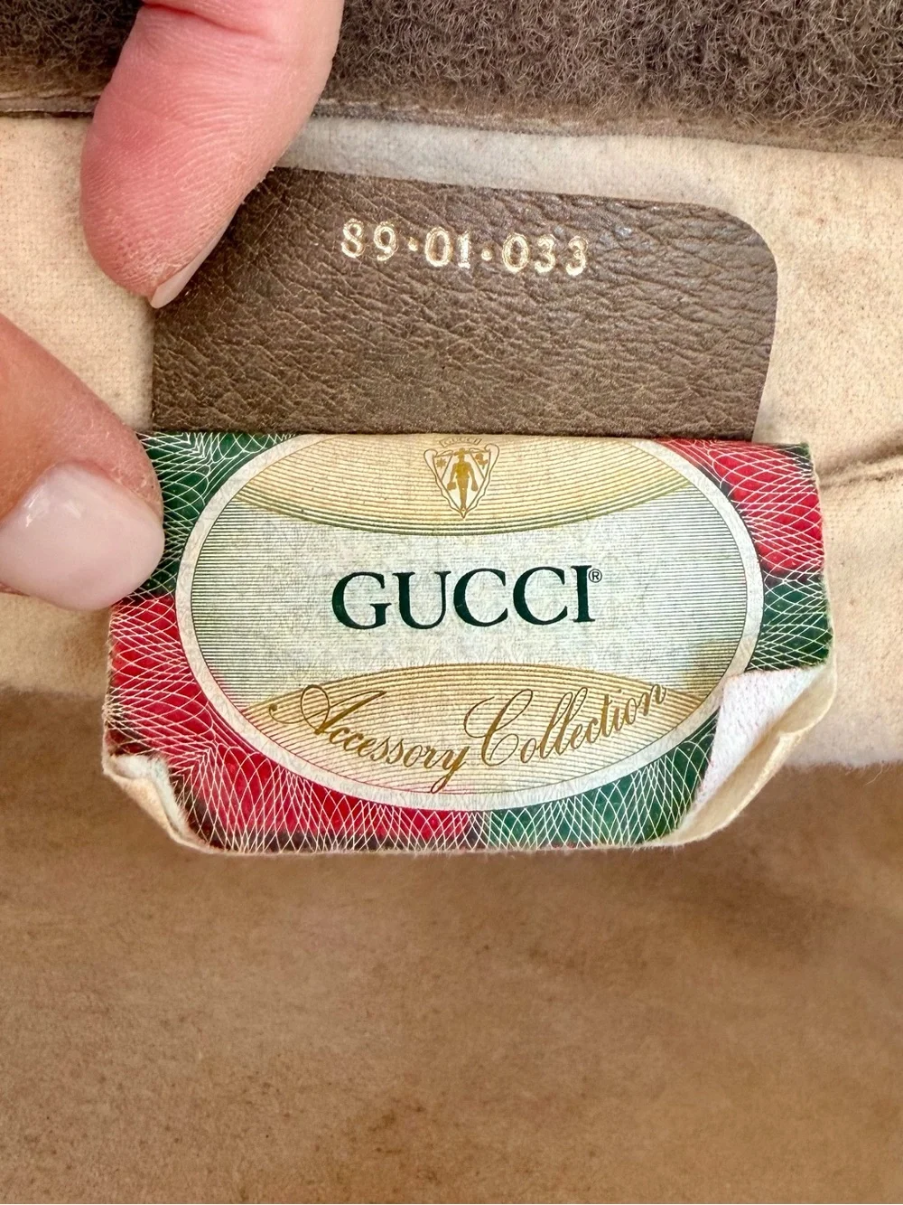 Gucci Authentic Vintage Monogram Sherry Line Clutch / Crossbody Bag